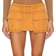 SUEDE SKIRT