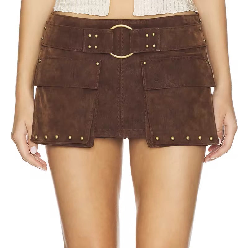 SUEDE SKIRT