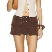 SUEDE SKIRT
