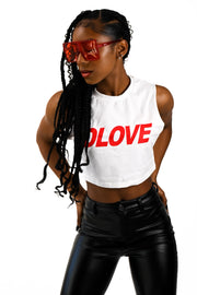 DLOVE RACER CROP-TEE