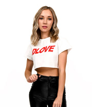 DLOVE RACER CROP-TEE