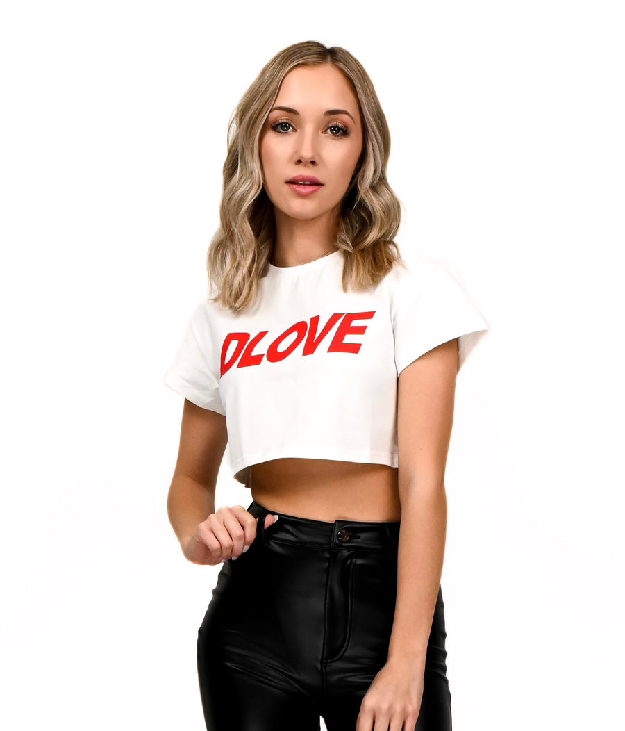 DLOVE RACER CROP-TEE